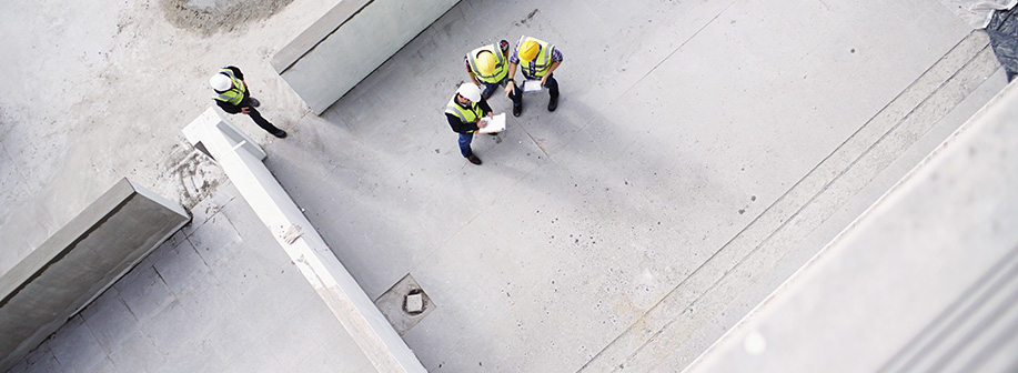 Three Construction Workers Overview
